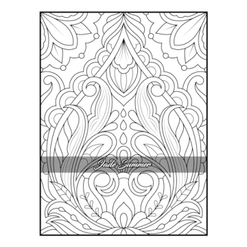 100 Amazing Patterns Adult Coloring Book for Relaxation