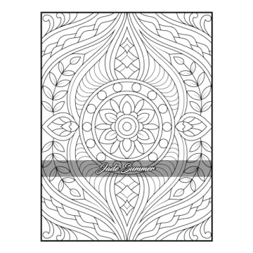 100 Amazing Patterns Adult Coloring Book for Relaxation