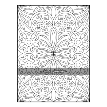 100 Amazing Patterns Adult Coloring Book for Relaxation