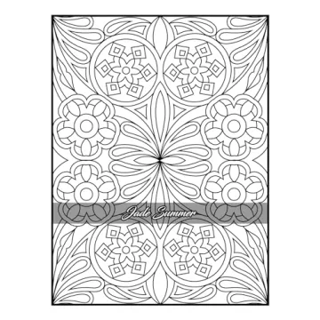 100 Amazing Patterns Adult Coloring Book for Relaxation