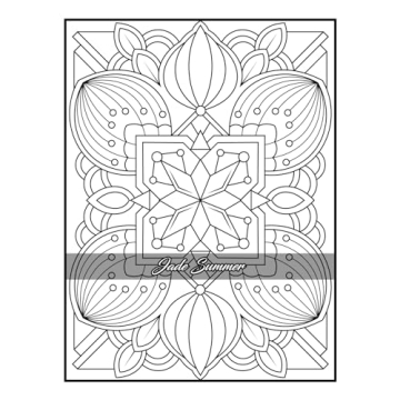 100 Amazing Patterns Adult Coloring Book for Relaxation