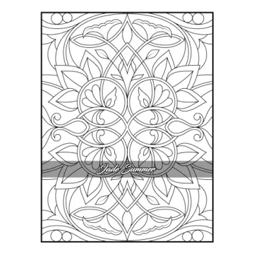 100 Amazing Patterns Adult Coloring Book for Relaxation