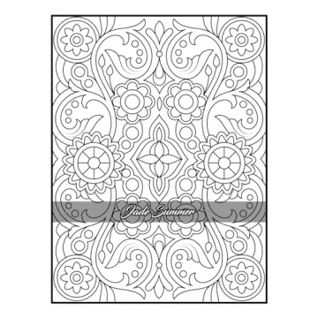 100 Amazing Patterns Adult Coloring Book for Relaxation
