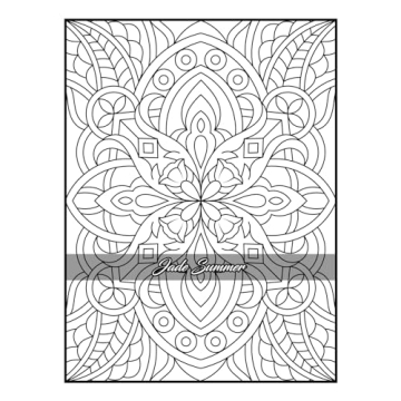 100 Amazing Patterns Adult Coloring Book for Relaxation