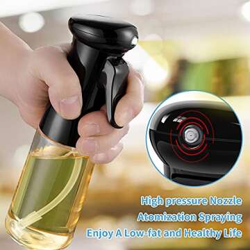 Oil Sprayer for Cooking - 210ml Dispenser Mister Bottle