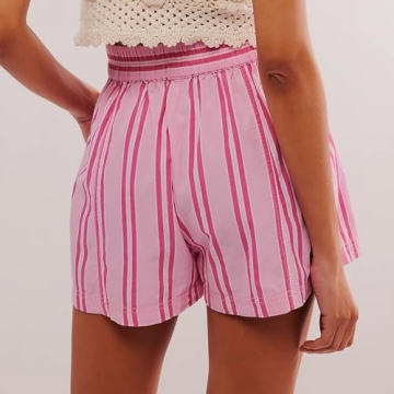 Stylish Women’s Y2K Striped Boxer Shorts for Comfort