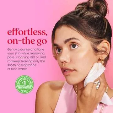 Burt's Bees Micellar Facial Towelettes with Rose Water 30 ct