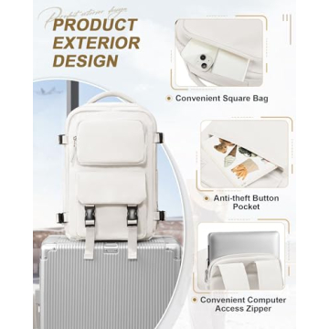 Expandable Flight Approved Carry-on Backpack for Travel