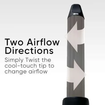 L’Brise Paris Air Wrap Hair Styler, 1.25 Inch, Hair Dryer, Curling Iron, & Hair Straightener in 1 Hair Styling Tool Without Heat Damage, Coanda Titanium Technology, 5 Attachments, Long Thick Barrel