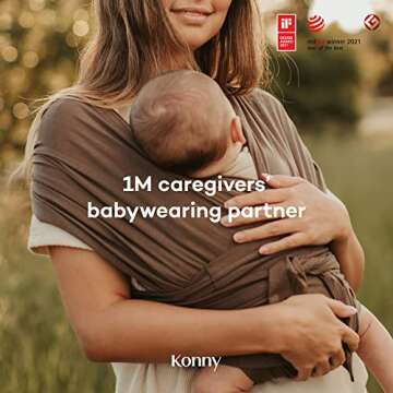 Konny Baby Carrier SoftBreeze Wrap for Easy Babywearing