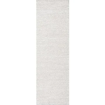nuLOOM 2x6 Handmade Wool Braided Rug, Elegant & Soft