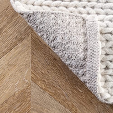 nuLOOM 2x6 Handmade Wool Braided Rug, Elegant & Soft