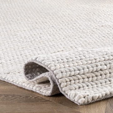 nuLOOM 2x6 Handmade Wool Braided Rug, Elegant & Soft
