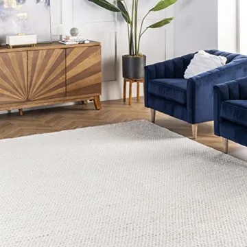 nuLOOM 2x6 Handmade Wool Braided Rug, Elegant & Soft