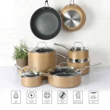 Martha Stewart Induction Safe Nonstick Cookware Set 12 Piece