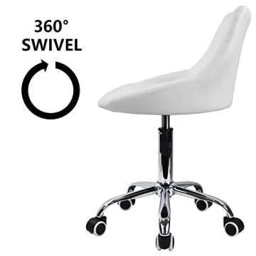 KKTONER Height Adjustable Swivel Chair for Office & Home