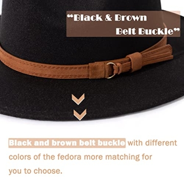 Lisianthus Vintage Wide Brim Fedora Hat - Stylish Comfort