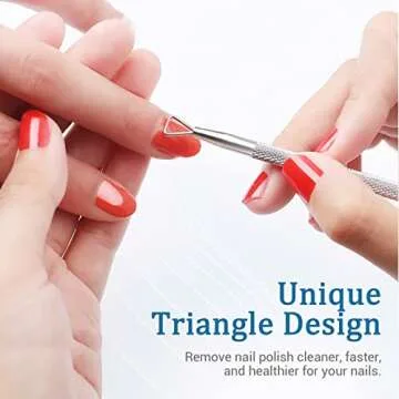 Cuticle Trimmer Cuticle Pusher, Cuticle Remover Cuticle Nippers Professional Stainless Steel Cuticle Pusher and Cutter Clippers Durable Pedicure Manicure Tools for Fingernails and Toenails AZUREBEAUTY