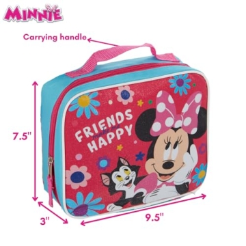 Disney Minnie Mouse Backpack & Insulated Lunch Bag Set