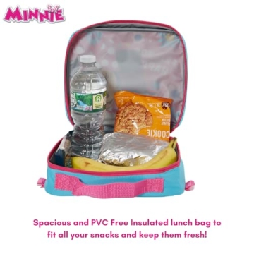 Disney Minnie Mouse Backpack & Insulated Lunch Bag Set