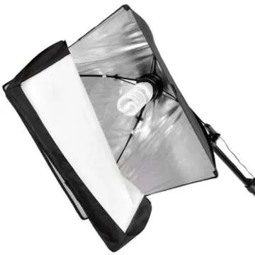 CowboyStudio 2275 Watt Digital Video Continuous Softbox Lighting Kit with Boom and Carrying Case, 2000w Boom Kit