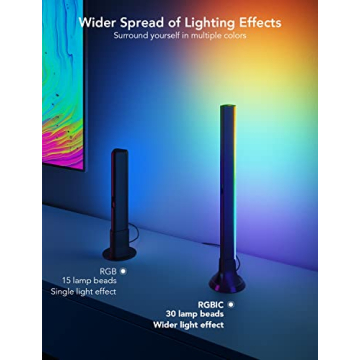 Govee RGBIC Light Bars for TVs, Works with Alexa