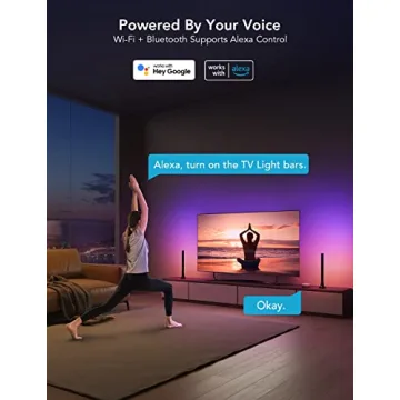 Govee RGBIC Light Bars for TVs, Works with Alexa
