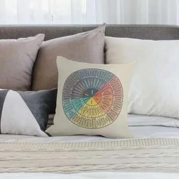 Wheel Of Feeling Pillow for Comfort & Support