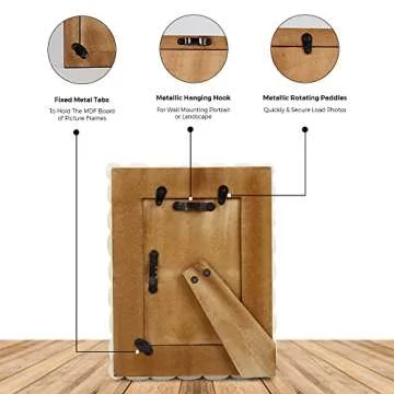 Handicrafts Home Checked Pattern Picture Photo Frame Handmade Naturals Bone Frames For Photo Frames - 4x6 inch Grey & White