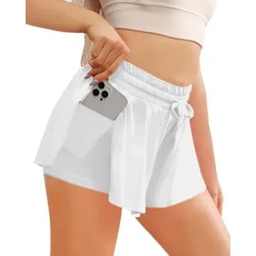 Wsirmet Flowy Butterfly Shorts - Chic & Comfortable