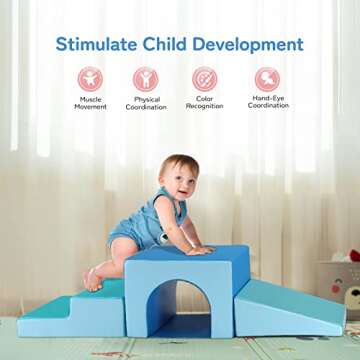 JOYMOR Indoor Soft Foam Climber for Toddlers - Safe & Fun