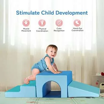 JOYMOR Indoor Soft Foam Climber for Toddlers - Safe & Fun