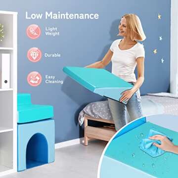 JOYMOR Indoor Soft Foam Climber for Toddlers - Safe & Fun