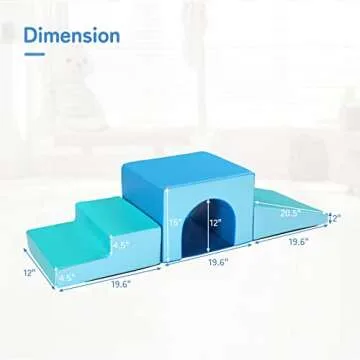 JOYMOR Indoor Soft Foam Climber for Toddlers - Safe & Fun