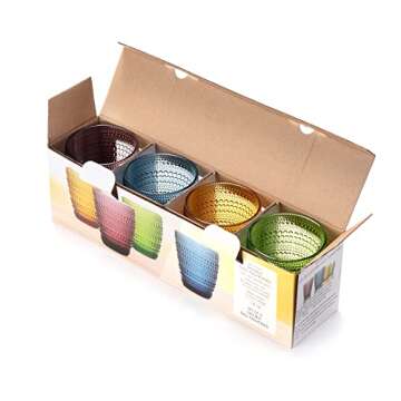 Buy TIMEFOTO Vintage Drinking Glasses Set for Home