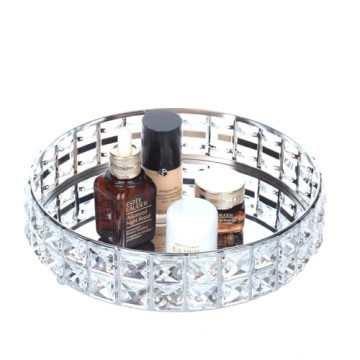 Feyarl Sparkly Crystal Perfume Vanity Makeup Tray