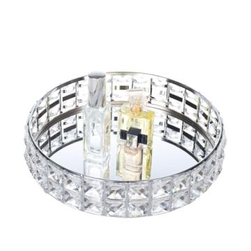Feyarl Sparkly Crystal Perfume Vanity Makeup Tray