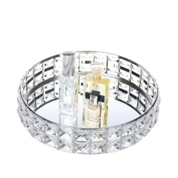 Feyarl Sparkly Crystal Perfume Vanity Makeup Tray