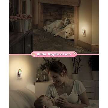 Rainbow Night Light for Kids, Dusk to Dawn Sensor