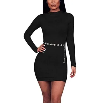 Glamorstar Rhinestone Chain Belt - Stylish Accessory for Women