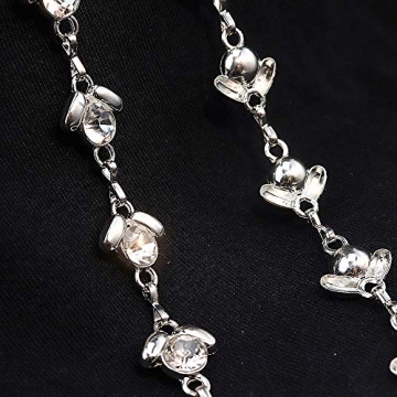 Glamorstar Rhinestone Chain Belt - Stylish Accessory for Women