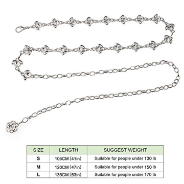 Glamorstar Rhinestone Chain Belt - Stylish Accessory for Women