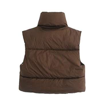 Stylish Zempertoopa Women’s Crop Puffer Vest for Winter