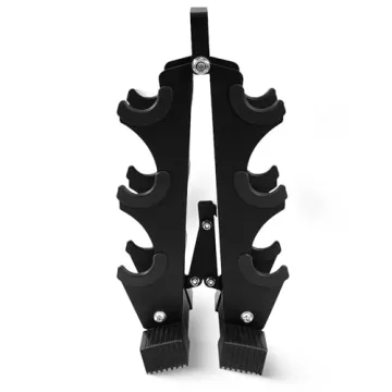 BalanceFrom Neoprene Dumbbells Set 50 Lb With Stand