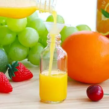 CUCUMI Shot Bottles, 14pcs 2oz Clear Glass Bottles