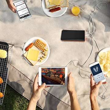 EasyAcc 26000mAh Power Bank - Fast Charge 4 Devices