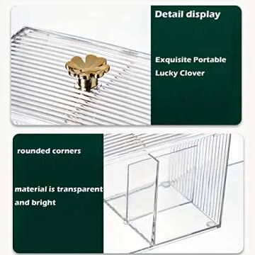 DASITON Acrylic Qtip Holder for Elegant Organization