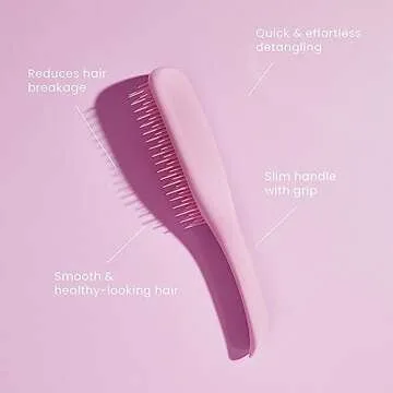 TANGLE TEEZER The Wet Detangler Hairbrush, Raspberry Rouge