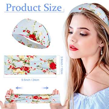 Yunsailing 36 Pcs Boho Headbands - Comfortable & Stylish Hair Accessories for Women