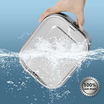 Leakproof UPTRUST Stainless Steel Bento Lunch Box - 1400ml